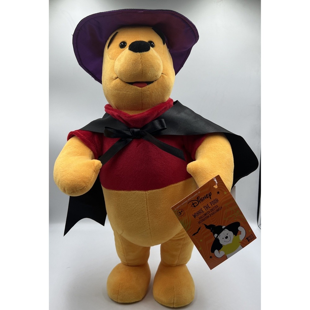 Winnie the Pooh Witch Halloween Greeter Halloween NEW! 19"